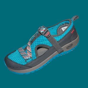 Kids Chaco Teal Gray Odyssey Sandals Size 2